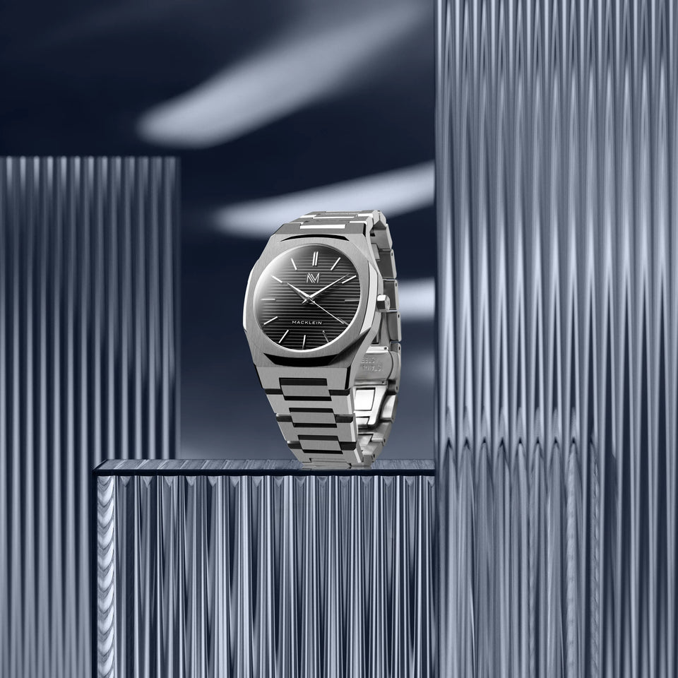 reloj plateado hombre